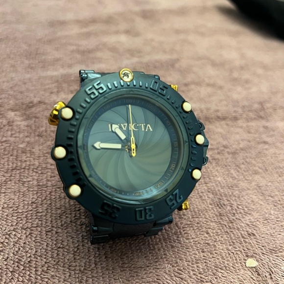 Invicta Blue and Gold Men's Subaqua Blue Label Watch